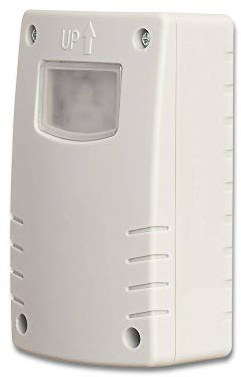 Interruptor crepuscular con LUX y ajuste de tiempo - sensor crepuscular de superficie para interior y exterior IP44 - ideal para controlar la iluminación