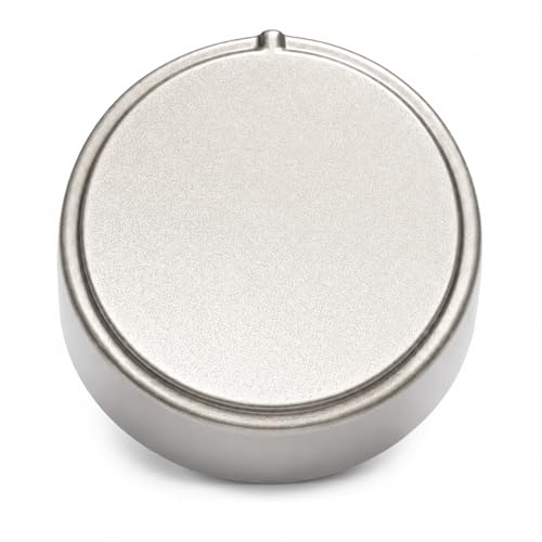 RYELDOM, Manopola Silver per Cucina/Forno Compatibile Ariston – Indesit/Hotpoint – Attacco 6 mm – Ricambio Universale