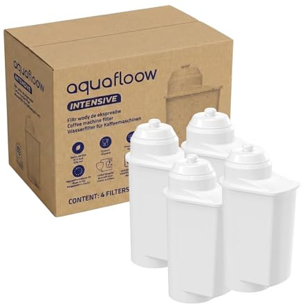 Aquafloow Wasserfilter Kaffeevollautomat für Siemens® – kompatibel mit BRITA® Intenza 575491, TZ70003/TZ70033, Bosch® TCZ7003/TCZ7033 – EQ6/EQ9/EQ500/EQ700 – 4× Filterkartuschen