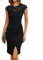 GRACE KARIN Summer Prom Dinner Dance Dress Women Lace Patchwork Retro Dress Party Cocktail Bodycon Dress Black XXL