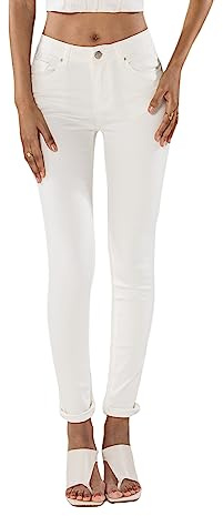 Nina Carter P106 - Pantalones vaqueros para mujer, corte ajustado, push-up, cintura media