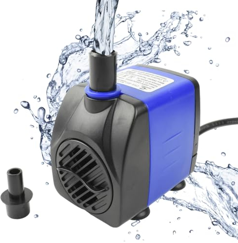 Conquerall AC 220V 92GPH 5W pompe submersiblesilencieux de haut pour aquariums, étangs, hydroponiques et fontaines pour animaux de compagnie