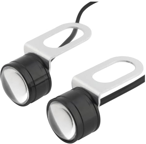 LED Fendinebbia Faro Ausiliario per Moto - Accessori Mini Faretto per Luce di Guida Auto 12V Diurno Impermeabile DRL