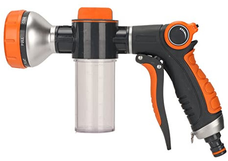 Pistola Pulverizadora para Manguera de Jardín, Pulverizador de Agua de Espuma para Jardín, Lavadora de Agua para Coche, Pulverizador de Espuma para Manguera de Alta Presión con 8