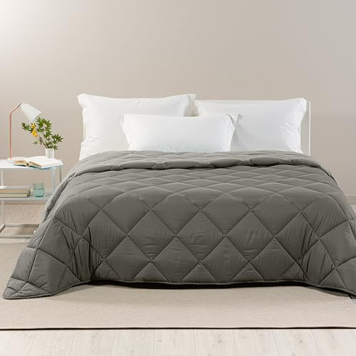 Caleffi - Piumone Matrimoniale Invernale 260x265 cm - Trapunta Matrimoniale Invernale per Inverno e Mezza Stagione - Copriletto in Microfibra Caldo e Morbido - Piumino Autunnale Made in Italy