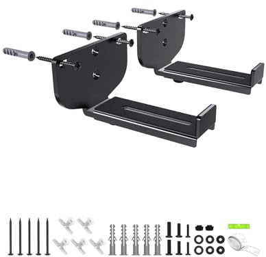 Etour Support Mural Universel pour Enceintes – Support Mural Universel pour Barre de Son, Réglable en Profondeur : 7 cm à 16,5 cm