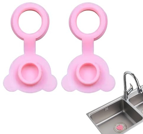 Tope De Bañera De Silicona, 2 Piezas Drenaje De La Bañera del De Drenaje, Tope para Reemplazar con Forma De Oso, Tapón De Baño para Bañeras De Bebé, Lavabos O Sistemas