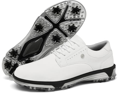 ULTIANT Chaussures de Golf Homme imperméables, résistantes,à Lacets,Respirantes,idéales pour l'entraînement