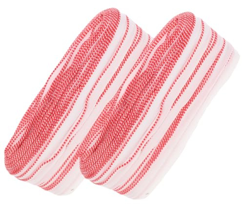 Abaodam 2 Jeux de Bandes de Reliure pour Livres en Polyester Tissé 100 Mètres Rouge et Blanc Fourniture de Reliure pour Albums à Couverture Rigide Décoration et Réparation pour École