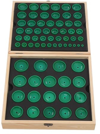 Marhynchus Set di Stampi per Pressa per Orologi da 68 Pezzi, Materiale in Resina, Dimensioni Multiple per la Riparazione e la Manutenzione dell'orologio, Strumento Conveniente per gli Orologiai