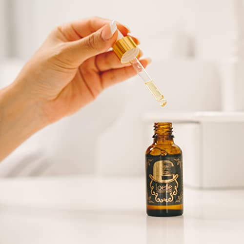 Loelle - Huile à Barbe pour Hommes 100% Naturelle Peaux Sensibles - Huile Adoucissante pour Barbes Huiles d'Argan et Jojoba - Crème Parfumée Visage - Fabriquée au Maroc, au Pérou et en Italie (30ml)