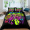 Gitarren-Bettbezug 135×200 Größe, Kinder Teenager Musik Rock Trösterbezug, Hip Hop Kopfhörer Bettwäsche Set Hipster Grunge Graffiti Style Bettbezug Für Jungen Mädchen Jugend, Leichtes Raumdekor