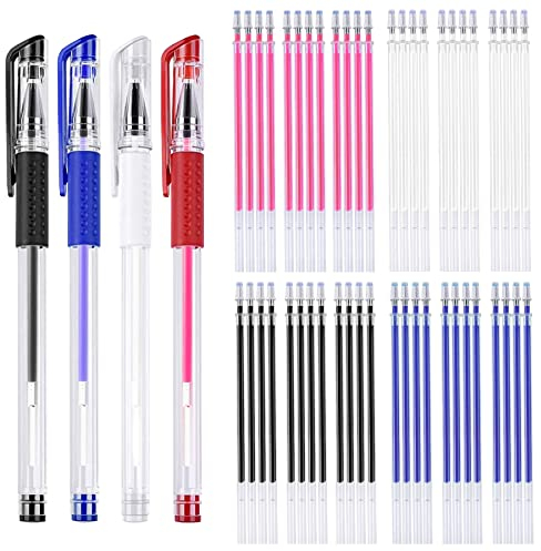 JANYUN wärmeradierbare Stifte für Stoff Nachfüllungen, Stoffmarkierstifte, Stoffmarker zum Quilten, Nähen, Basteln, Schneidern, Kreide (32)