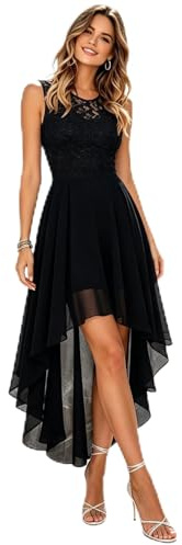 EGSDMNVSQ Vestiti da Cerimonia da Donna Alta Elasticità Scollo a V Lunga Vestito da Cocktail da Sera Elegante Vestito da Damigella Linea ad A Orlo Asimmetrico Abiti