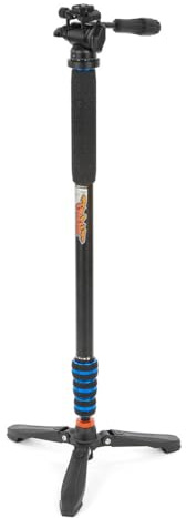 3 Legged Thing Punks Trent 2.0 Monopod Superkit - Lightweight Magnesium Alloy Camera Monopod with Multiple Uses for Heavy Equipment (Blue)