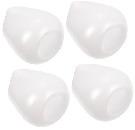 SHOWERORO 4piezas Jarras De Cerámica Para Leche y Salsa Blancas Para Cocina y Servir Leche o Salsas