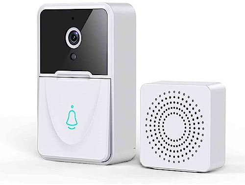 Sonnette vidéo sans fil avec caméra HD, interphone extérieur WiFi, sonnette de sécurité intelligente, connectivité sans fil, installation facile, surveillance améliorée de la maison