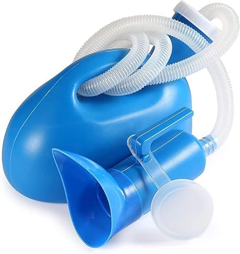 Bouteille d'urine portable unisexe Pot de toilette mobile, toilettes de camping, bouteilles d'urine for hommes et femmes, urinoir portable 2000 ml avec adaptateur femelle for camping-car, voyage