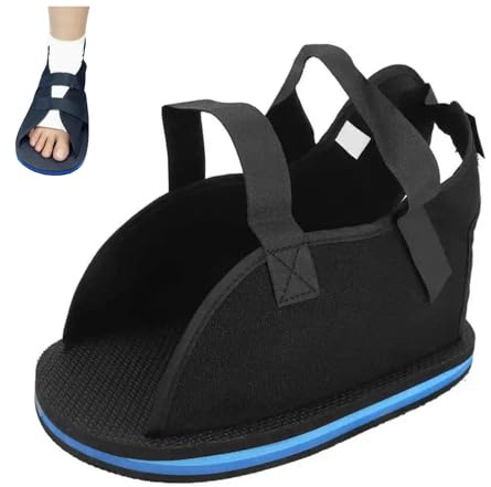 Cast Shoe Foot Fracture Support with Adjustable Strap, Post Op Shoe Women Men Broken Toe, Left or Right Feet Orthopedic Operations Surgery Shoe for Foot Sprains Ankle Fractures Toes Rehabilitation