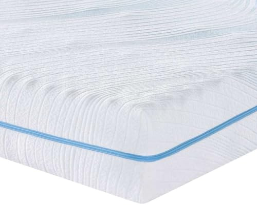 Materasso bianco, 120 x 200 cm, tessuto jacquard, arrotolabile, in schiuma fredda, ergonomico, con design a 7 zone, elastico puntuale, traspirante, per camera da letto e letto degli ospiti
