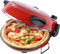 Melchioni Family | Horno Eléctrico para Pizza en 5 Minutos, BELLANAPOLI, Placa de Piedra Refractaria Desmontable, Doble Termostato, 1200W, Diámetro de 31 cm, Temperatura hasta 380°, Temporizador