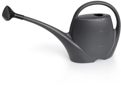 Regadera pequeña con Ducha para Plantas de Interior de 2,5 L, regadera de Flores de plástico, regadera para Interior y Exterior, Ideal para Plantas de Interior, Antracita