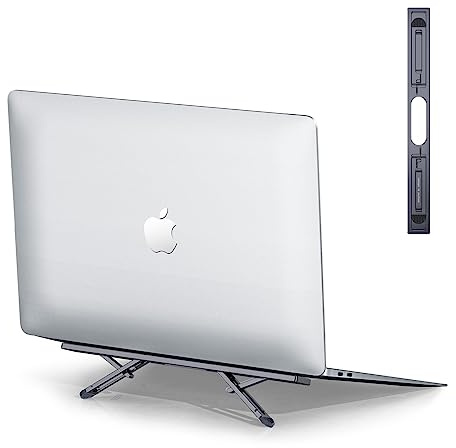 nediea Fällbart laptopstativ, laptopstativ höjdjusterbar, laptop lutningsställ, bärbar laptophållare för skrivbord, kompatibel med MacBook Air Pro, Dell, HP, 10–15,6 tum bärbara datorer