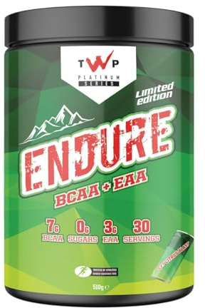 TWP Nutrition Platinum Series Endure, EAAs & BCAAs Electrolyte Blend Pre, Intra and Post Workout, Zero Sugar, 510g and 30 Servings, 20 Great Flavours (ICY Citrus Blast)