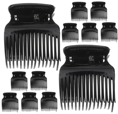 Ipetboom Pinzas Para Rulos Calientes Para Cabello 12 Piezas Tamaño Mediano y Pequeño Protección Térmica Para Mujeres y Niñas Uso Profesional En Peluquería