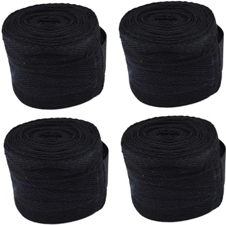 NASSMOSSE 4 Vendas de Boxeo para Manos, muñequeras de algodón de 5.5 Yardas x 2 Pulgadas, Venda elástica de compresión para muñecas, Guantes Interiores de Entrenamiento para Artes Marciales
