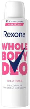 REXONA Déodorant pour Tout le Corps Femme Spray 72H Rose & Musc 150ml