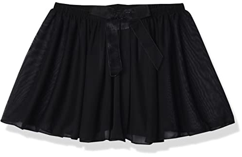Capezio girls Pull on Circular Skirts, Black, 4 5 US