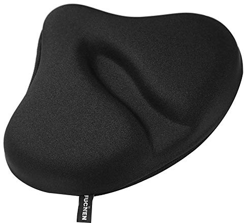 26 x 32cm Couvre Selle Gel FUCNEN Vélo Gel Housse de siège Coussin de Siège de Vélo d'exercice Le Plus Confortable Grande Taille Housse de Selle de vélo d'intérieur Couvre Selle Velo Appartement