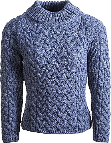 Walker and Hawkes Arrington - Jersey de Lana de Merino para Mujer - Azul Celeste - XS