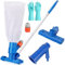 DWcouple Aspirapolvere Piscina, Mini Aspirapolvere Portatile Accessori con 5 Sezioni di Palo e Sacchi a Rete, Kit Pulizia Piscina per la Pulizia degli Stagni delle Piscine Termali Fuori Terra