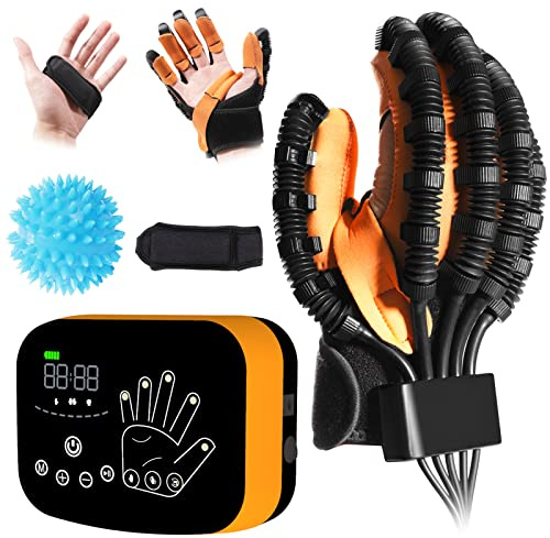 Aktualisierte Version der Schlaganfall-Rehabilitationshandschuhe, Rehabilitationsroboter-Handschuhe für Schlaganfall-Zerebralparese-Patienten, Fingerhandschuh-Roboter für Handspasmus-Steifigkeit.