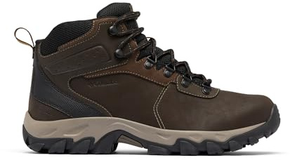 Columbia Newton Ridge Plus 2 Wp, Scarponi da trekking ed escursionismo impermeabili a vita media Uomo, Cordovan/Squash, 49 EU