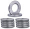 Ojales de Cortina de Acero Inoxidable - Anillos de Metal Con Diámetro Interior de 1-9/16 Pulgadas (40 mm) - Para Ventana de Baño, Juego de 10 Unidades
