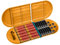 Custodia per batterie Linkidea con tester, custodia portatile per batterie compatibile con 12 AA, 12 AAA, pile a bottone, scatola per batterie a strato singolo (arancione)