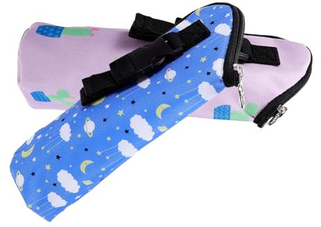GARVALON 2stücke Isolierte Babyflaschen-Taschen -babyflaschenhalter Für Unterwegs Leicht Und Stylisch Mit Trendigen Mustern Hält Milch Warm Und Frisch Für Ausflüge Mit Dem Kinderwagen