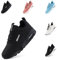Womens Running Shoes Trainers Sneakers Gym Sports Shoes Cushioned Wide Jogging Fashion Low Top Walking Breathable Black UK 5