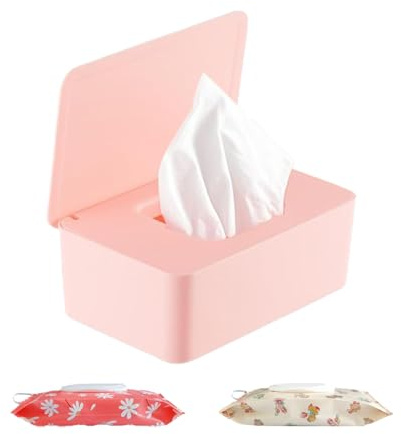 Portatoallitas Húmedas - Porta Toallitas para Bebé,Estuche Reutilizable para Almacenar Papel Tisú en Baño, Cocina, Dormitorio, Sala, Habitación Infantil y Hogar