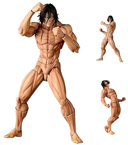 Diohauxi Eren Jaeger Figurines Anime Articulations Mobiles Pièces Interchangeables Statue PVC Action Figure 17CM