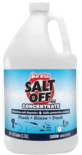 STAR BRITE Salt Off Concentrate - Ultimate Salt Remover Wash & Marine Engine Flush for Boats, Vehicles, Trailers, and More - 128 OZ Gallon (093900N)