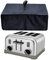 Heavy Duty Heat-Resistant Waterproof Dust-proof Cover for Cuisinart CPT-180 Metal Classic 4-Slice Toaster/Cuisinart CPT-340/CPT-142/ CPT-435/KitchenAid Kmt4115cu/BLACK+DECKER TR4310FBD/4-Slice Toaster
