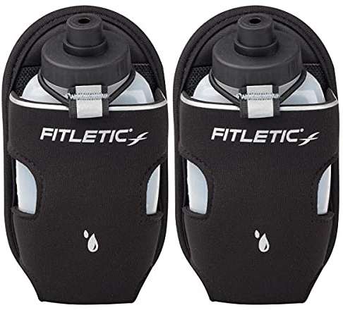 Fitletic® | Extra Mile 8 | Trinkflasche | 2er Set | 250 ml | kleine Wasserflasche | Trinkflasche Laufgürtel | Trinkflasche Ersatz | Wasserflasche klein | Jogging Trinkgürtel