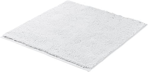 Erwin Müller WC-Vorlage ohne Ausschnitt Uni ULM - Baumwolle, kuschelig, rutschhemmend, für Fußbodenheizung geeignet - weiß Größe 60x60 cm