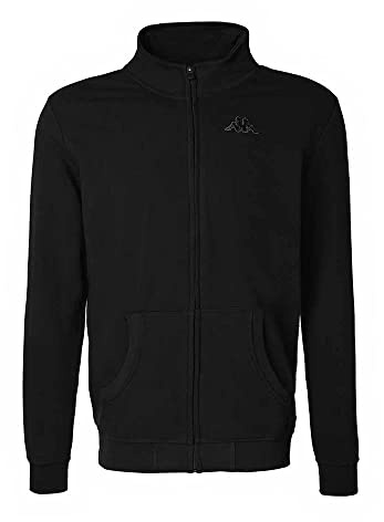 Kappa Zentil Jkt Herrenjacke, Schwarz/Grau, XL