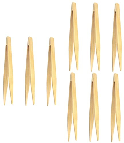 Cabilock 9 Pièces Pincettes En Pinces De Cuisson Antidérapantes Outils De Pâtes Pinces à Lézard Outils De Grillades Pinces à Barbecue Thé Pince à Gril Ramper Feuille D'argent 15c