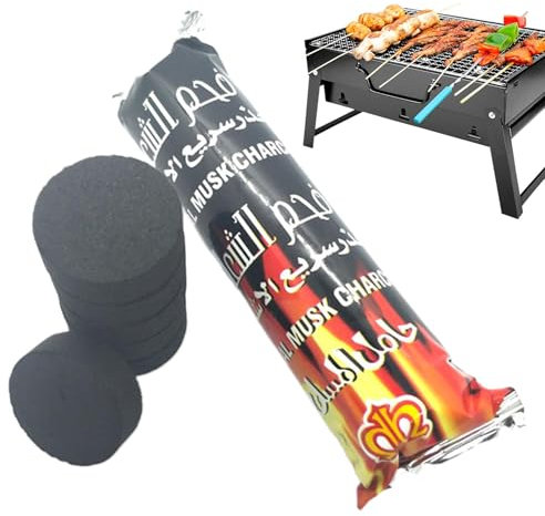 Scyca Fruit Wood Charcoal, Fast Burning, Low Ash, Easy to Lit, Longer and Cleaner